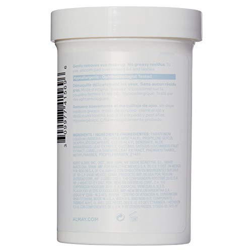Almay Longwear Waterproof Eye Makeup Remover Pads - 120 Count
