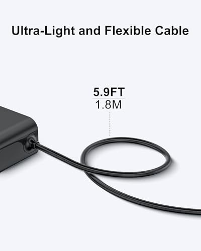 vhbw 4.5V Power Charger Cord for BaBylissPRO FXFS2 Double Foil Shaver - 5.9ft