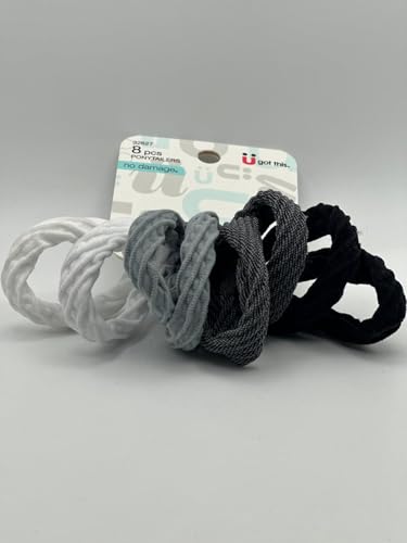 Scunci No Damage Ponytailers - 8 Metal-Free Hair Ties