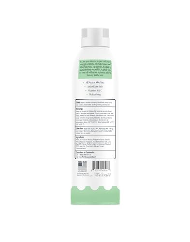 Florida Squeezed Aloe After Sun Spray 6 Fl Oz - Cooling Hydrating Sun Skin Mist