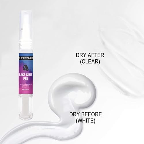 MATEPLEX Lace Wig Glue Pen - Invisible Hold, 5ml Travel Size - Variation 1