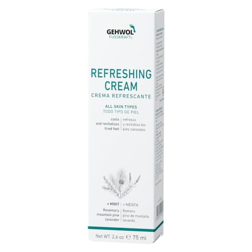 GEHWOL Refreshing Foot Cream - Cooling Mint Moisturizer for Tired Feet (75ml)