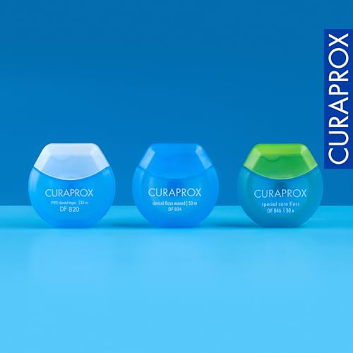Curaprox DF 820 Dental Tape - 35m PTFE, Tear-Resistant Oral Care