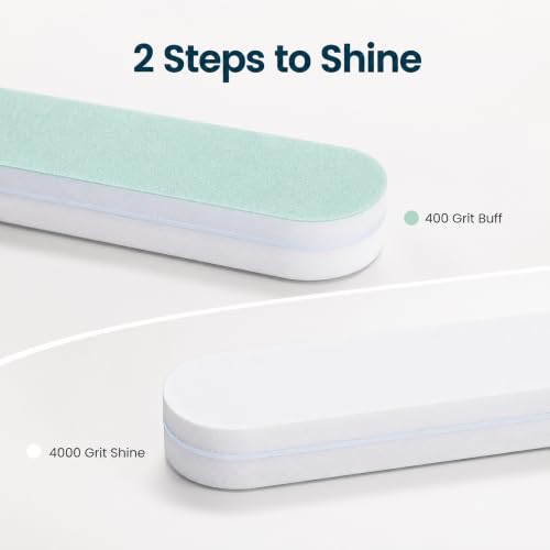 ForPro Super Quick Shine 2-Way Nail Buffer Set, 25 Count, Manicure & Pedicure Tool