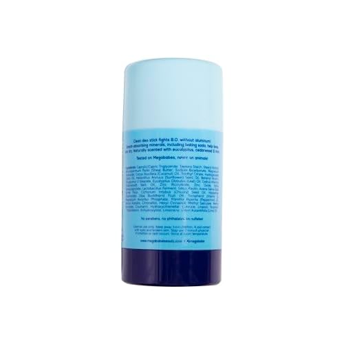 Megababe Daily Deodorant - The Geo Deo with 72 hour Odor Protection, Vacation and Hot Weather Essential, Multi-Minerals, Aluminum-Free, All Natural, 2.6 oz