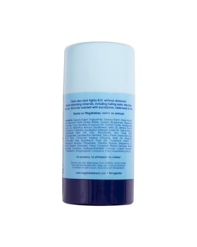 Megababe Geo Deo Natural Deodorant - Eucalyptus Mint, 2.6 oz