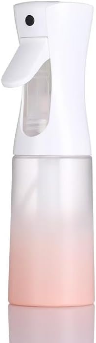 Ultra Fine Mist Spray Bottle - 200ml Continuous Sprayer for Hair Care | Travel Size Black Plastic Container