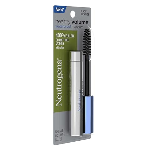 Neutrogena Healthy Volume Waterproof Mascara Black/Brown 08, 0.21 oz - Build Fuller, Conditioned Lashes