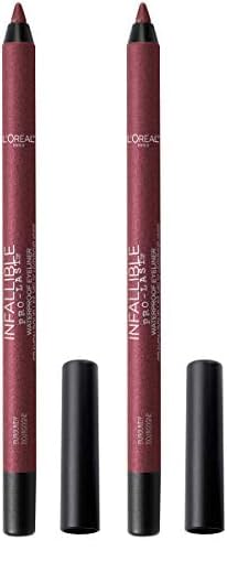 L'Oreal Paris Infallible Pro-Last Pencil Eyeliner - Waterproof, Smudge-Resistant, Easy Application | Aubergine, 0.042 oz.