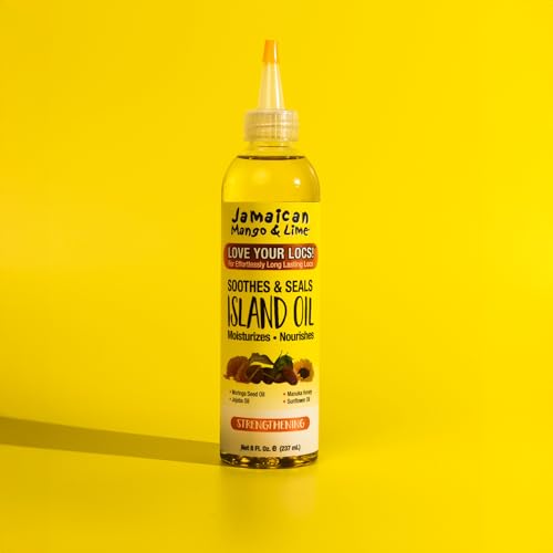 Island Oil Jamaican Mango & Lime Love Your Locs – Lightweight Hair Oil for Locs, Braids & Natural Hair (8 oz)