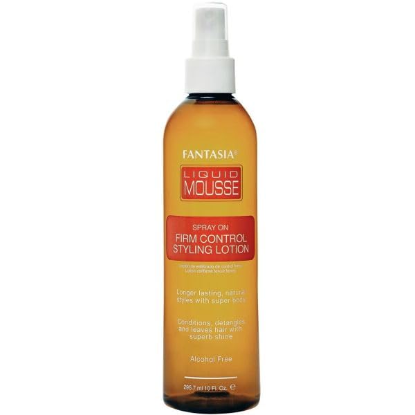Fantasia Liquid Mousse Styling Lotion 10oz - Flexible Hold, Detangles & Adds Shine