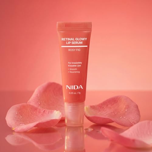 NIDA Retinal Glowy Lip Serum - Hydrating & Plumping 0.25 oz