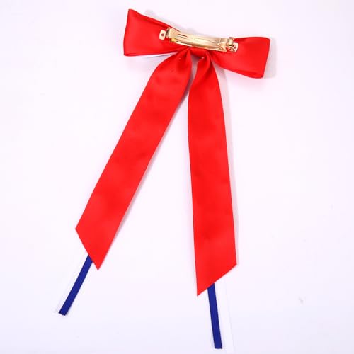 Vokone 4th of July Patriotic Hair Bows for Women & Girls Red White Blue Star Clips