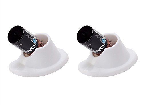 Yueton 4 Pack Soft Rubber Nail Polish Bottle Holders for Manicure & Nail Art