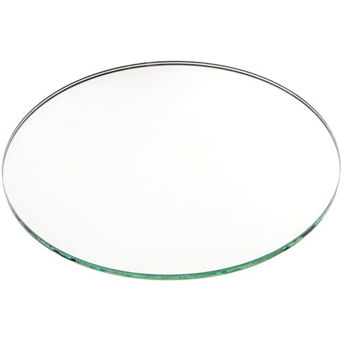 Plymor 5-Inch Non-Beveled Glass Mirror Circle - Premium Reflective Display