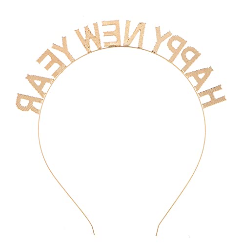 BinaryABC Happy New Year Headband Tiara,Rhinestone Years Headband,New