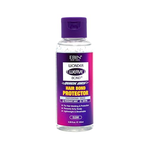 EBIN NEW YORK Wonder Weave Bond Hair Glue Clear 3.38 Fl Oz - Strong Hold Wig & Extension Adhesive