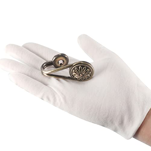uxcell Decorative Curtain Holdbacks - Wall Mounted Hooks, Bronze Finish, 2 Pcs