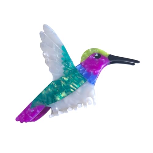 Hummingbird Hair Clips for Women - Chic Acetate Claw Clips