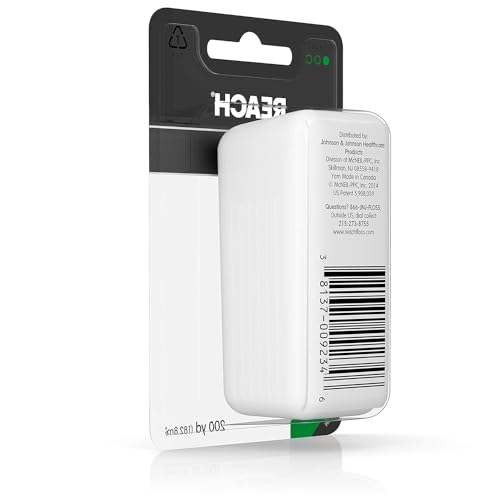 Reach Mint Waxed Dental Floss for Wide Spaced Teeth, 200 Yards (Pack of 3)