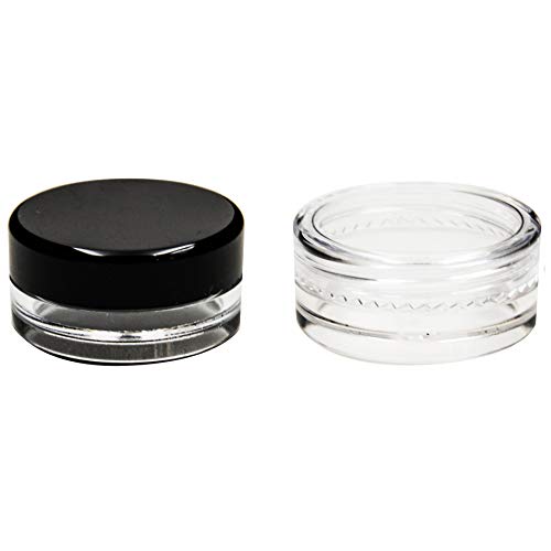 Youngever 140 Pcs 3 Gram Plastic Cosmetic Sample Containers with Lids