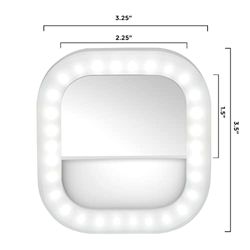 Conair Lighted Makeup Mirror - 11.8" On The Go Selfie Ring Light