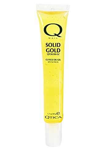 QTICA Solid Gold Cuticle Oil Gel 1.7oz Tube - Mess-Free, Nourishing Nail Treatment