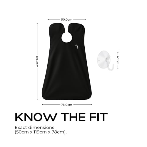 Beard Apron Hair Catcher for Men – Shaving Apron with Travel Case