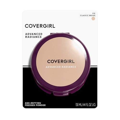 CoverGirl Advanced Radiance Age-Defying Pressed Powder 115 Classic Beige, 0.39 oz