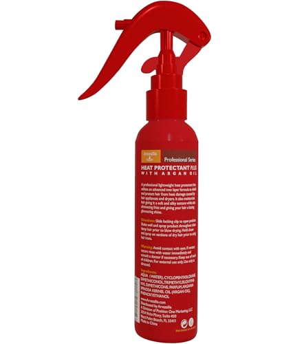 Arvazallia Heat Protectant Spray with Argan Oil - Frizz Control & Shine