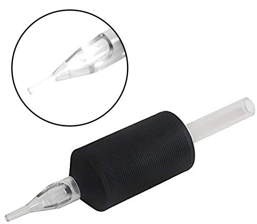 Tatmax 1 Inch Disposable Tattoo Tubes - 20 Pack, 9 Round Tips