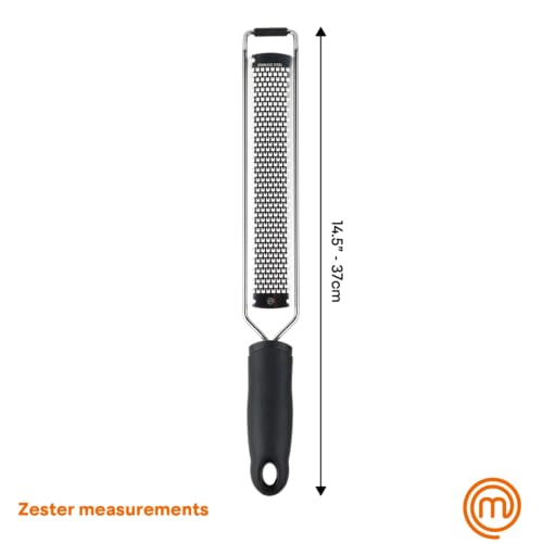 MasterChef Stainless Steel Zester Grater with Non-Slip Grip