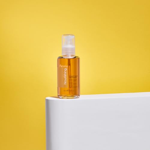 Fanola Anti-Frizz Hair Serum with Aloe Vera & Linseed Oil, 3.38 oz - Split End Repair & Moisturizing Treatment