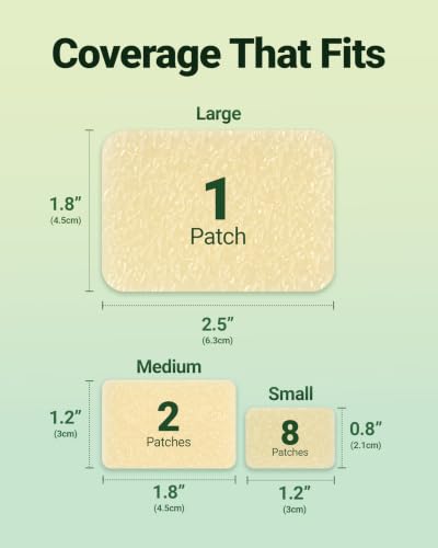 DuoDerm Large Hydrocolloid Pimple Patches - 11 Count for Clustered Acne
