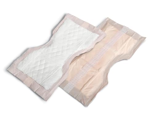 Medline Super-Absorbent Contoured Postpartum Pads, 14" Long