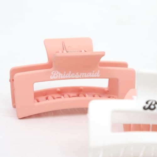 Bridal Party Hair Clips Set of 8 - Bridesmaid, Bachelorette & Wedding Keepsakes