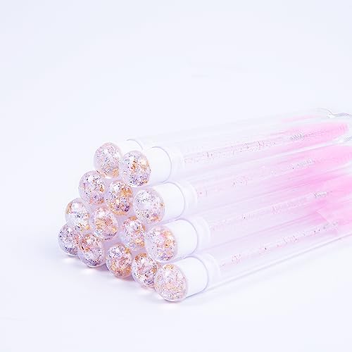 i-Laesh Disposable Mascara Wands 20Pcs Gold Pink Foil Tube Beauty Tools