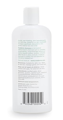 Exederm Eczema Shampoo for Sensitive Scalp - 8oz, SLS-Free