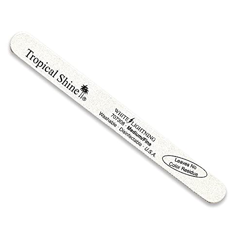 Tropical Shine White Lightning Nail File - 180/240 Grit