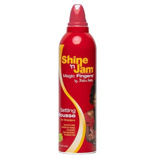 Shine N Jam Magic Fingers Setting Mousse for Braiders - 12 oz