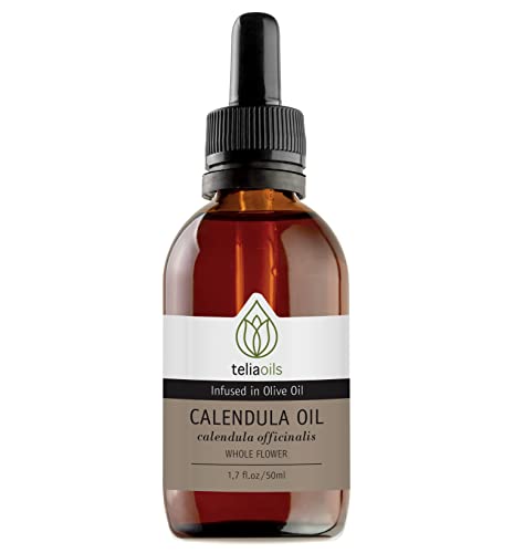 Calendula Infused Skin Oil - Natural Hydrating & Soothing Botanical Therapy, 1.7 Fl Oz