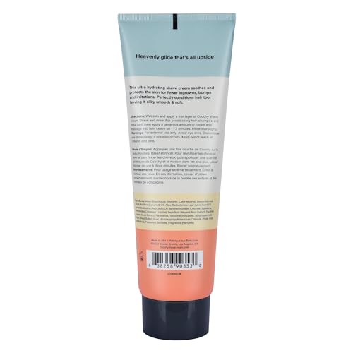 Coochy Ultra Hydrating Shaving Cream | Prevents Irritation, Bumps & Dry Skin | Doubles as Hair Conditioner | Coconut Oil, Tea Tree Oil, Jojoba Oil, Shea Butter & Aloe Vera | Mango Coconut 8.5oz/250mL