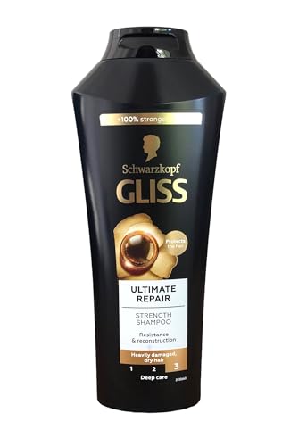 Schwarzkopf Gliss Ultimate Repair Shampoo for Damaged Hair, 400ml