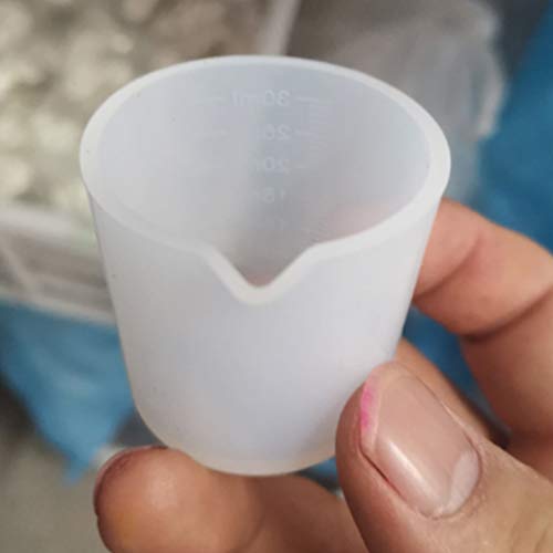 30ml Silicone Measuring Cups - 10 Pack, Non-Stick & Eco-Friendly