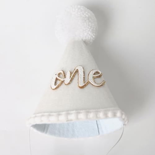 Natural Boho Birthday Hat for 1st Birthday Celebrations