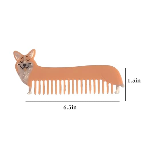 Generic Cute Corgi Animal Hair Comb for Girls - Detangles & Smooths - Variation: Corgi