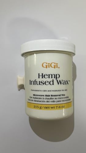 GIGI Hemp Wax Microwave 7.6 oz - Soft Hair Removal Wax for Face & Body