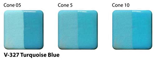 AMACO Velvet Underglaze - Turquoise Blue, 2 oz - Cone 05-10 Pottery Glaze