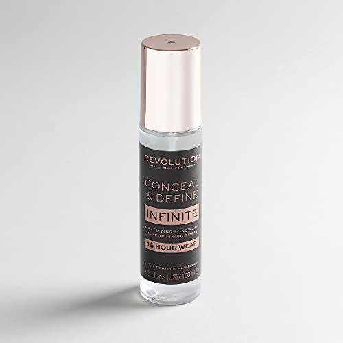 Revolution Infinite Fixing Spray 100ml - Long Lasting Mattifying