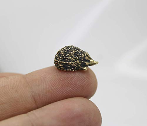 Handmade Brass Hedgehog Figurine - Adorable Miniature Ornament